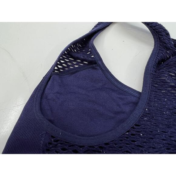 Aerie Sports Bras Set of Two Blue Racerback Mesh Seamless - Picture 13 of 16